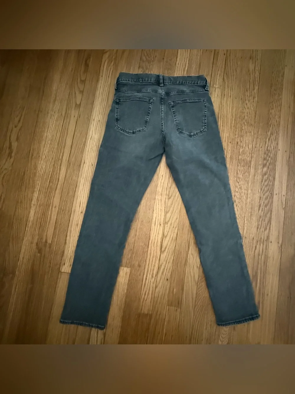 Old Navy Men's Washed Charcoal Skinny Distressed Jeans size 29x30